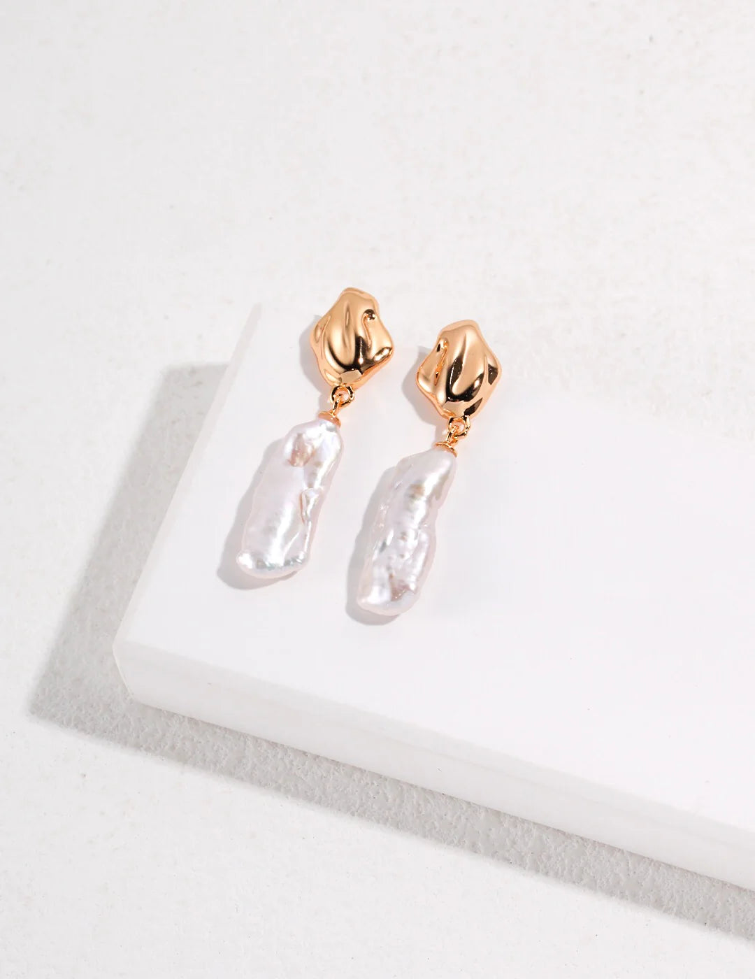 Baroque Irregular Pearl Drop Earrings