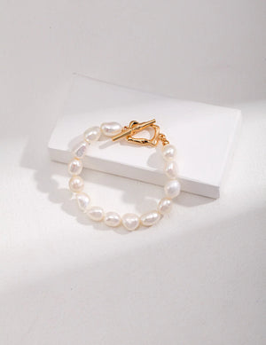 Chunky Baroque Pearl Bracelet