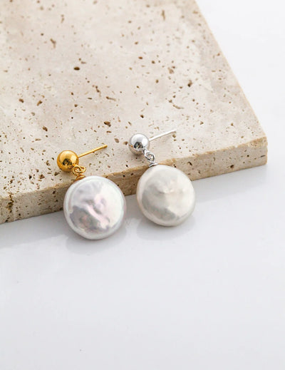 Baroque Pearl Chunky Irregular Drop Earrings