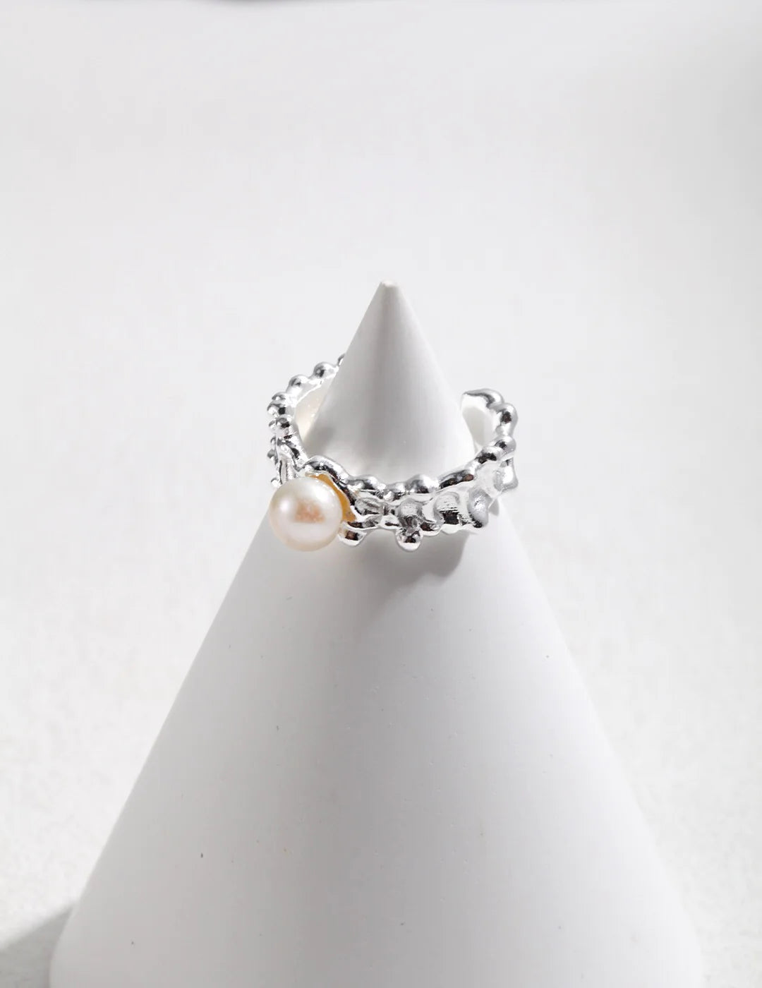 Pearl Wave Adjustable Ring