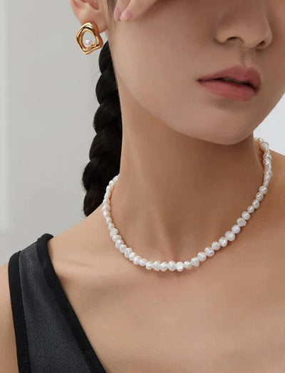 Classic Freshwater Nugget Pearl Necklace