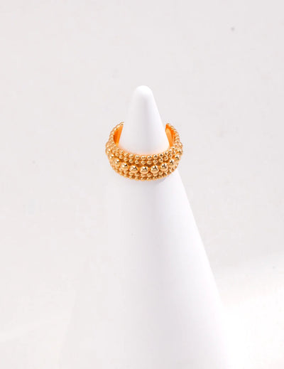 Dainty Beaded Band Ring