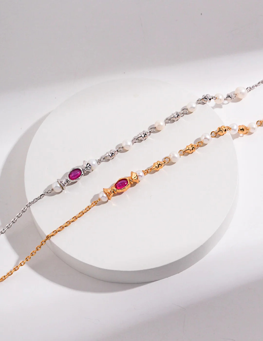 Freshwater Pearl and Pink Zircon Necklace