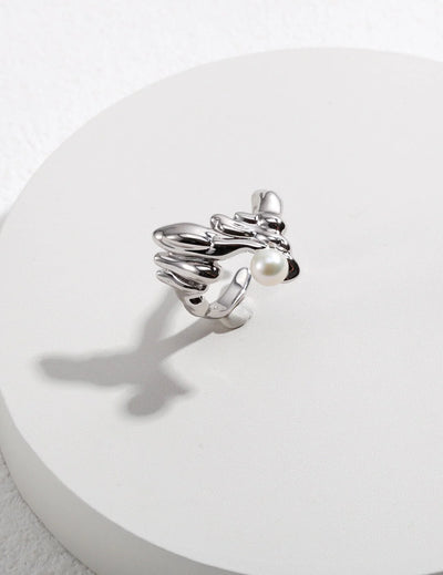 Natural Element Pearl Design Ring