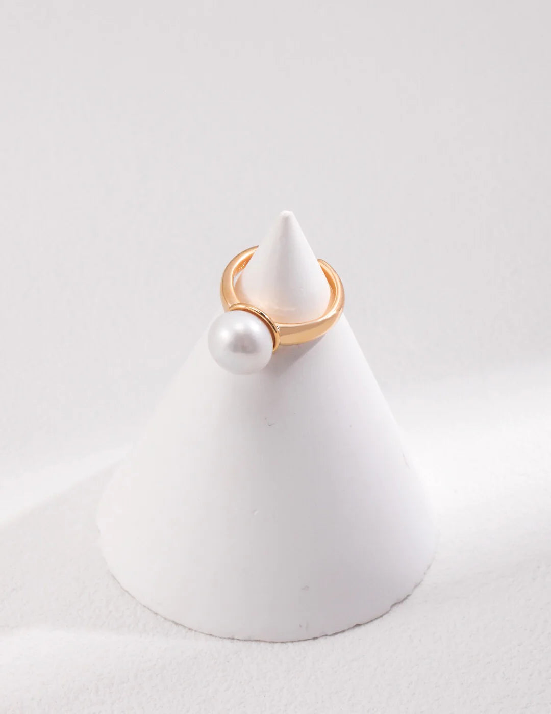 Large Pearl Open Ring